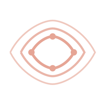 Mr Burns Coaching Logo Logo for Mr Burns Coaching. An abstract design. Three expanding curved diamond-shaped concentric rings. The flowing smoother/softer outer rings brighten and sharpen towards the innermost ring, which has four bold corner focus points. The concept relates to